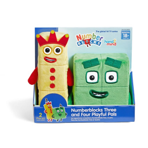 Peluche Numberblocks Tres y Cuatro