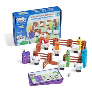Juego de actividades cubos MathLink® Numberblocks® Granja de Ovejas