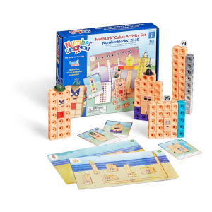 Conjunto de actividades MathLink® Cubes Numberblocks® 21-30