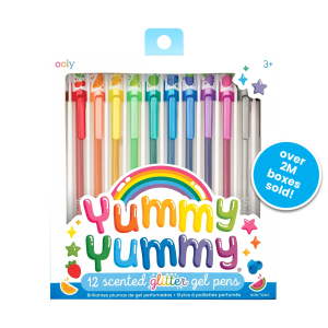 Bolígrafos de Gel con Purpurina Perfumados Yummy - Set de 12