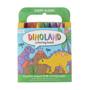 Set Libro para Colorear + Crayones - Dinosaurios