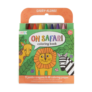 Set Libro para Colorear + Crayones - Safari
