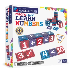 MAGNA-TILES microMAGS  Aprender  Números 56 pzas