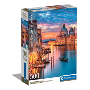 Clementoni - Puzzle Adulto Iluminación Venecia - 500 piezas